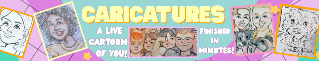 J-Toons Caricatures Examples Banner